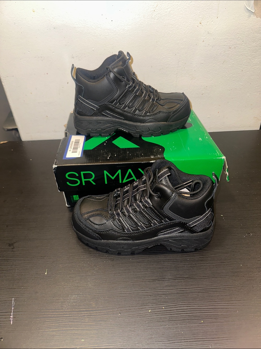 SR Max Men's Black High-Top Utility Boots